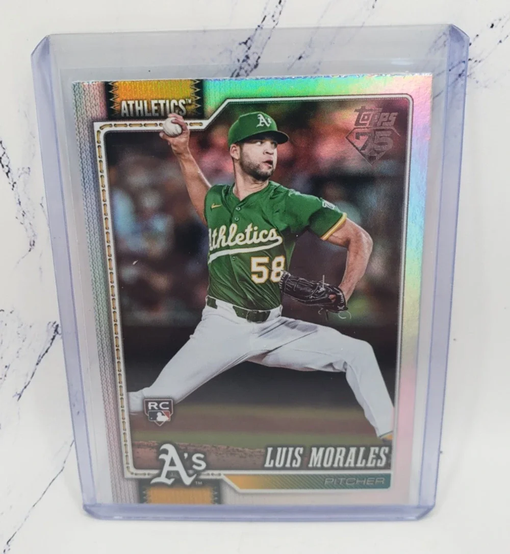 2026 Topps Series 1 Rainbow Foil Luis Morales #259 Athletics RC